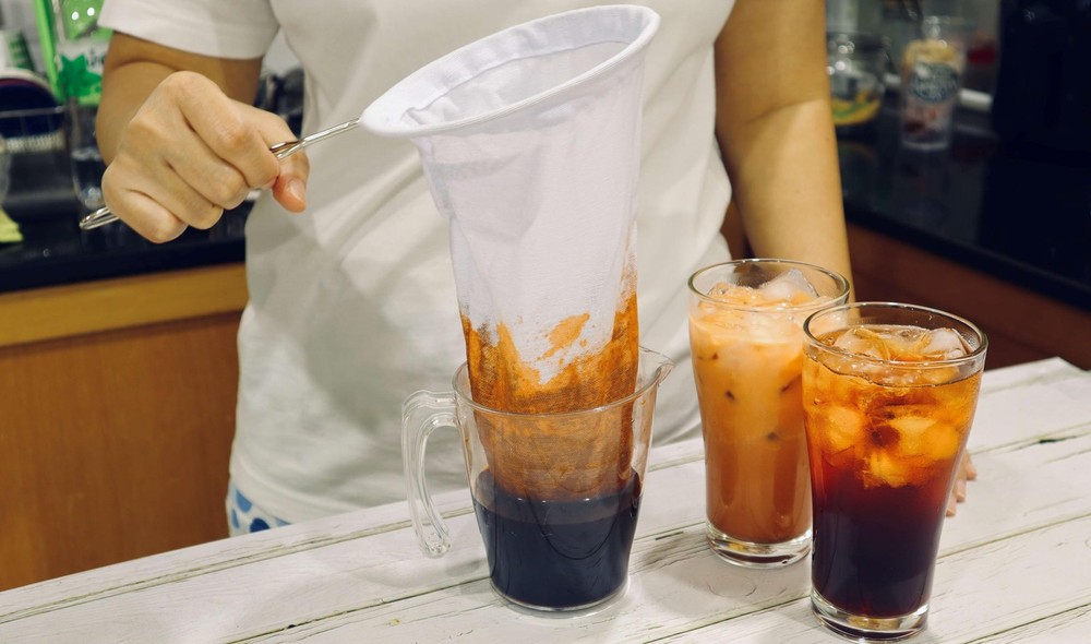 Thai Tea Filter (Large 5.3 Inc.) Reusable coffee/Tea filter