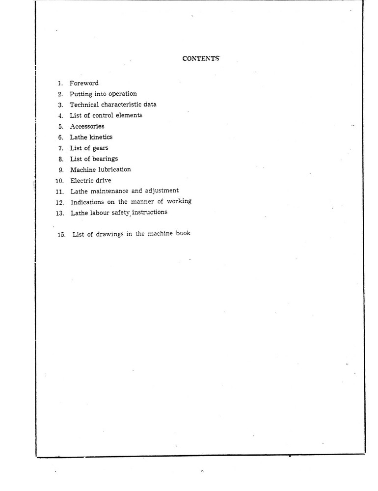 Profitmaster 15" Lathe Technical Manual #624