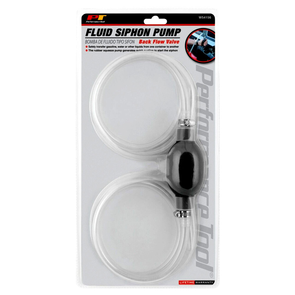 PERFORMANCE TOOL W54156 Siphon Hose w/Back Flow Valve