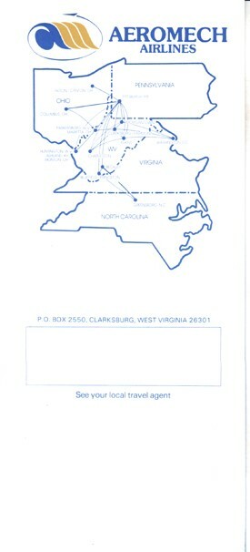 Aeromech Airlines timetable 1981/09/15