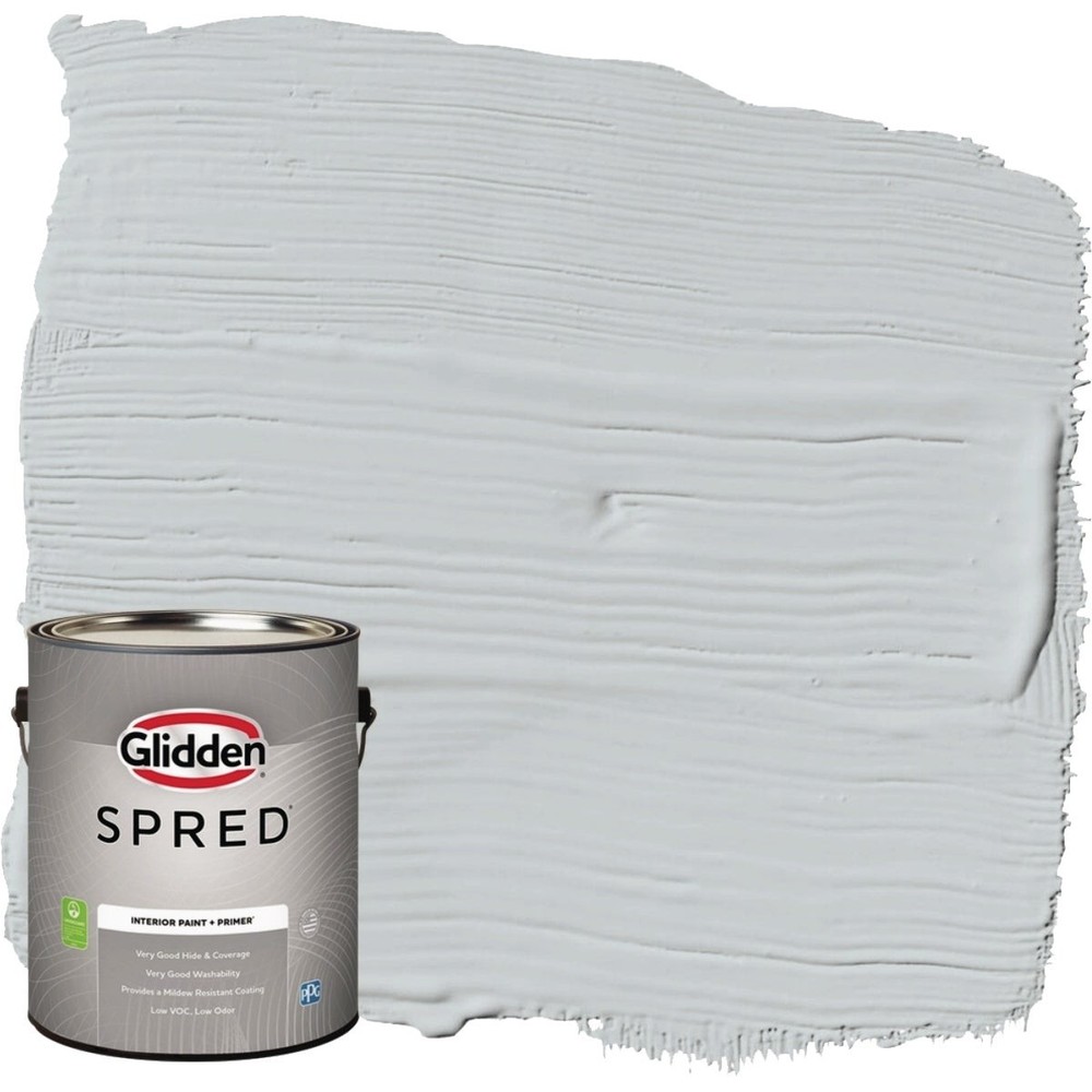 Glidden Spred Interior Grab-N-Go Paint + Primer Eggshell Paint, Ghost Whisperer,