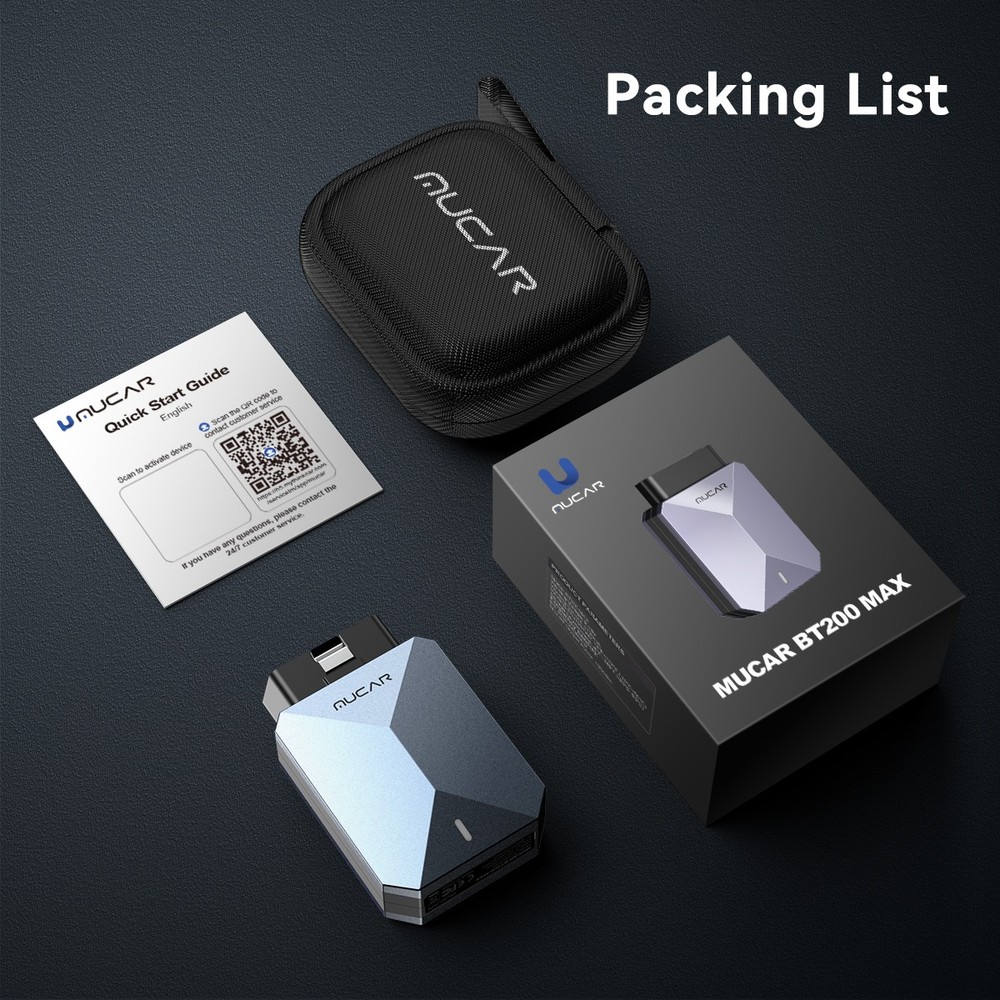 MUCAR BT200 MAX Car OBD2 Scanner AUTO All System Diagnostic Code Readers Tool US