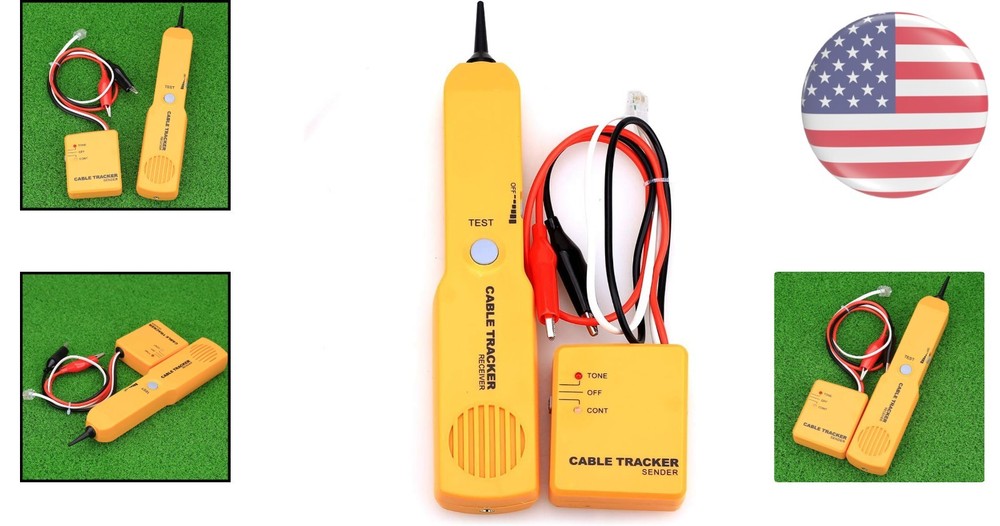 Professional Cable Finder & Tone Generator Tool - Battery Powered Tracker