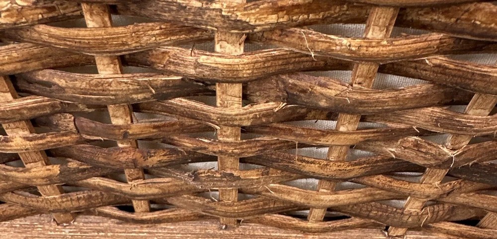 Lined Woven Rattan Laundry Hamper