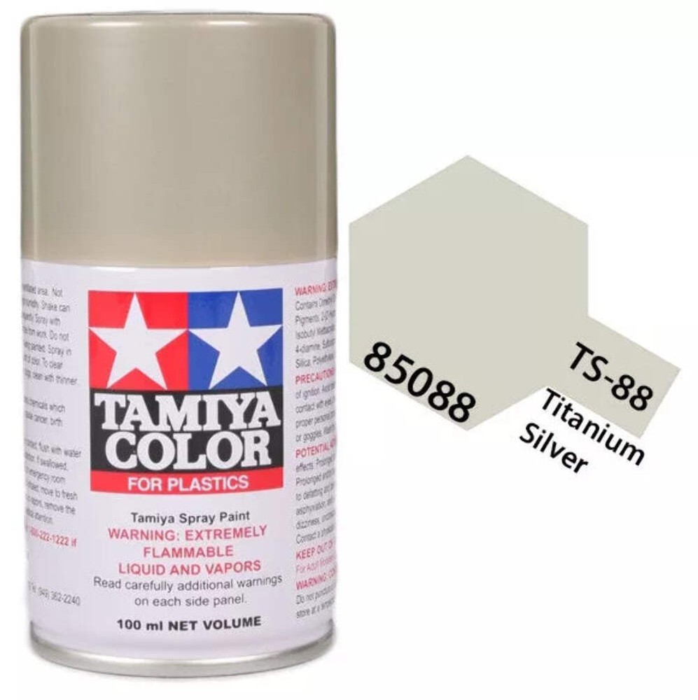 TS-88 Titanium Silver -Lacquer Spray Paint, 100ml