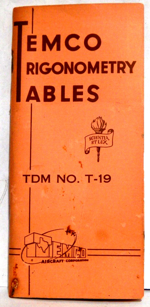 Temco Trigonometry Tables