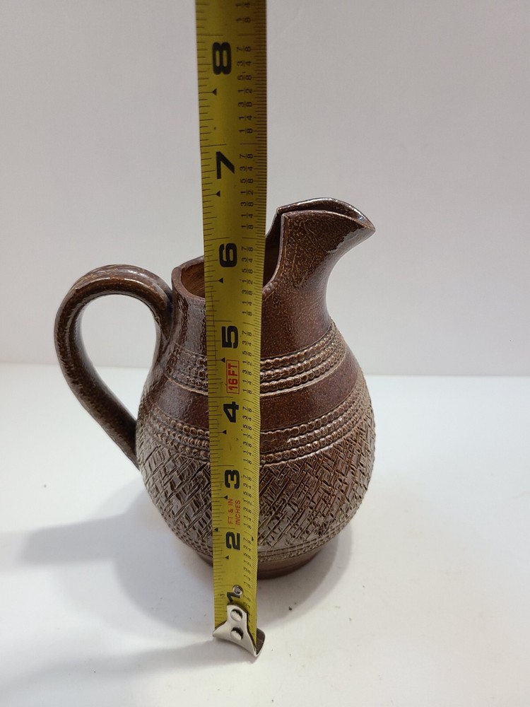 VTG. Hand Made Pottery Pitcher signed
