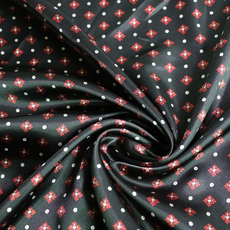 58'' Wide By Yard Soft Polyester Charmeuse Satin Fabric Material Geometric