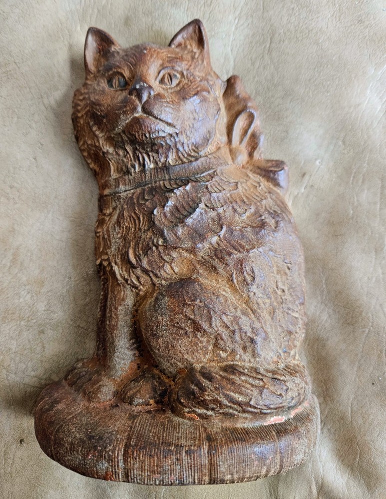 1929 Angora Cat  Doorstop