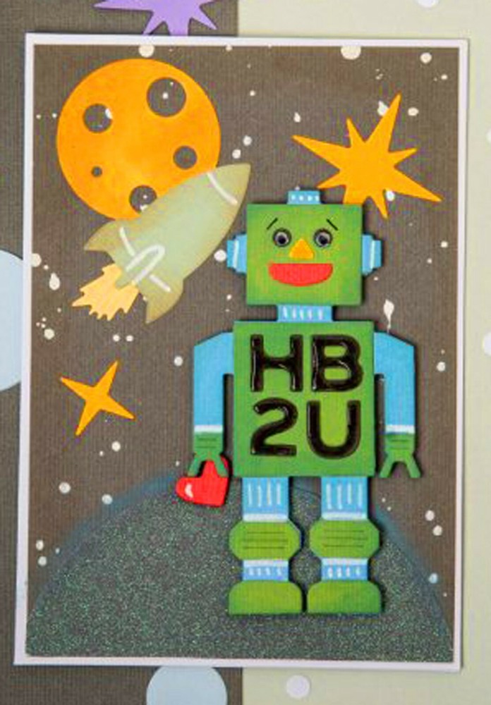 Sizzix Thinlits Space 11pc set #663414 Retail $12.99 by Emily Tootle