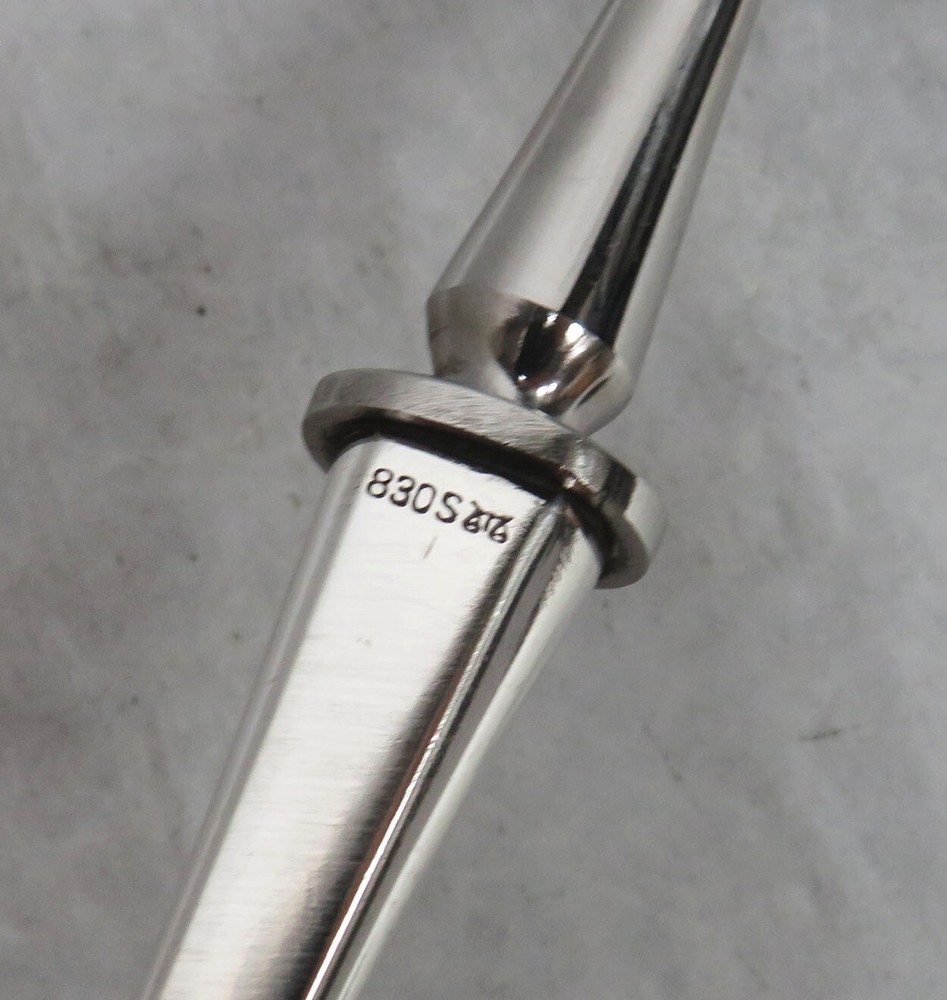 VINTAGE FANCY CONTINENTAL SILVER 9" CHEESE SLICE SERVER
