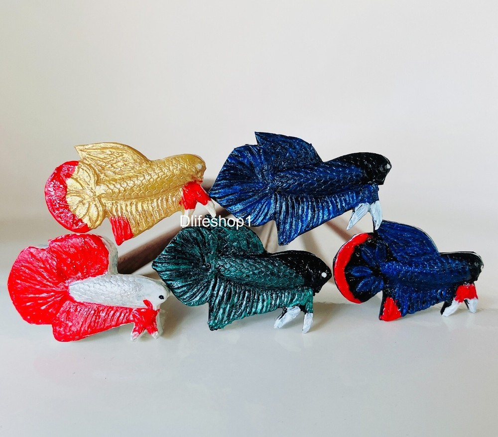 Beautifully Hand Painted Betta Flare ,Trainer Stick Exercise Betta Fish Heathy