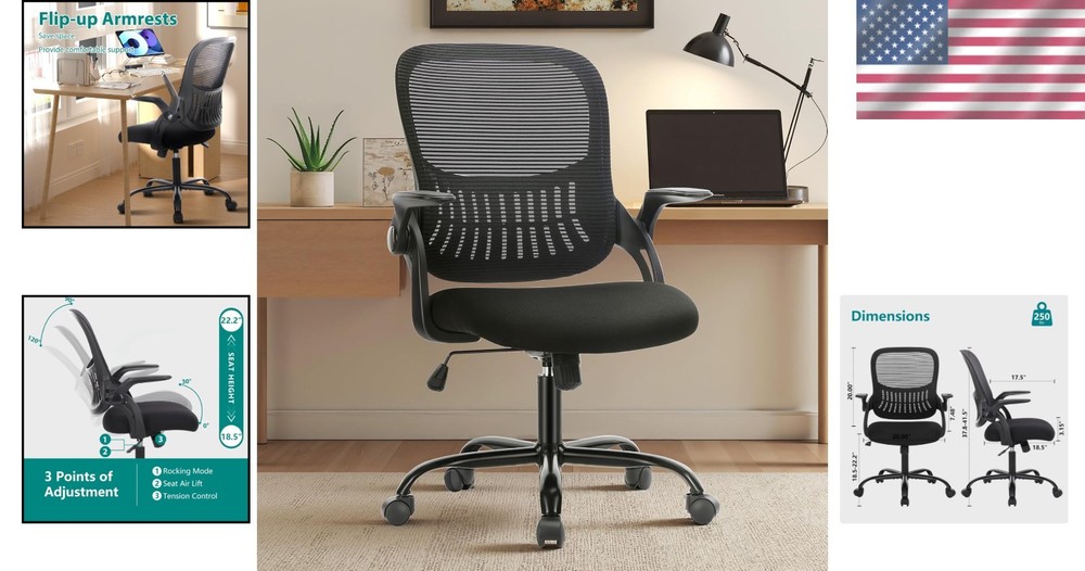 Executive Ergonomic Office Chair with Comfortable Lumbar Support - Modern Design
