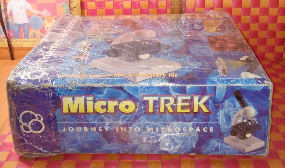 Microscope set, Micro Trek, #636814, complete in original box, vtg. 2003 by Tham