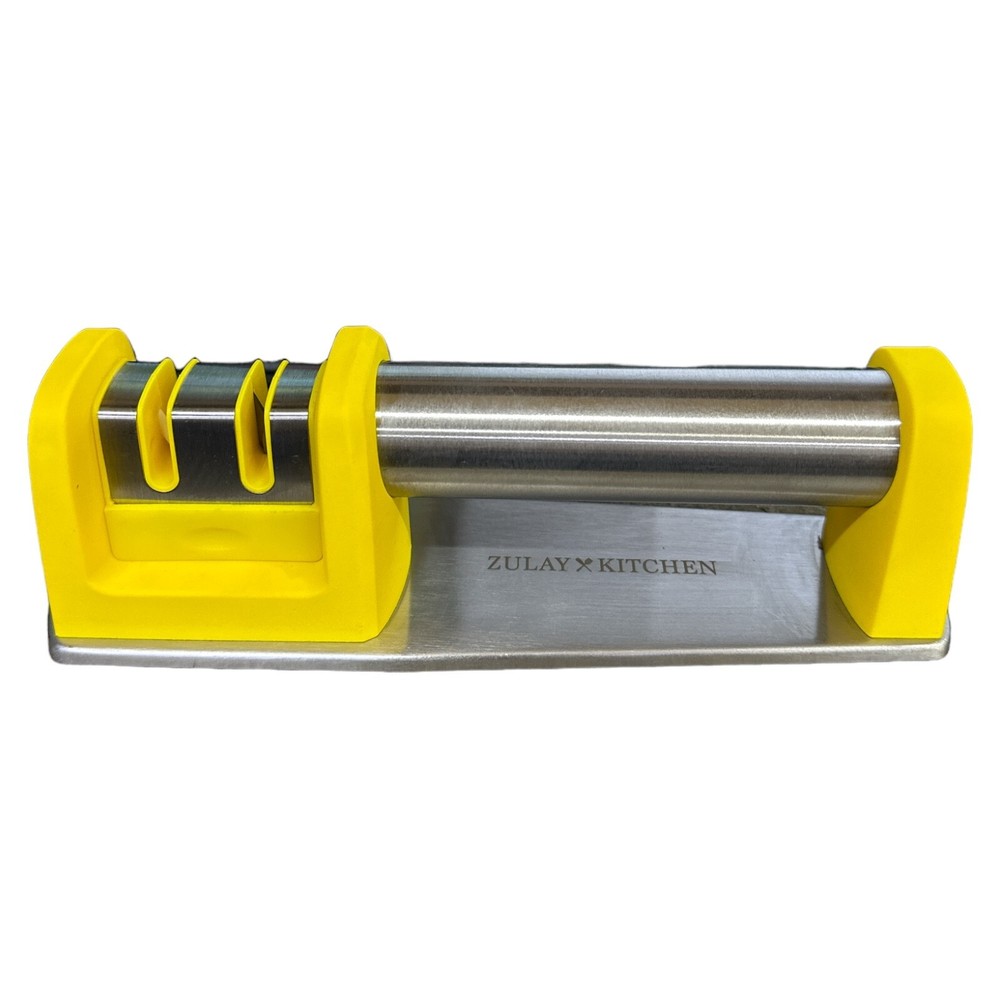 Kitchen Knife Sharpener Fine & Coarse Slots(Yellow)
