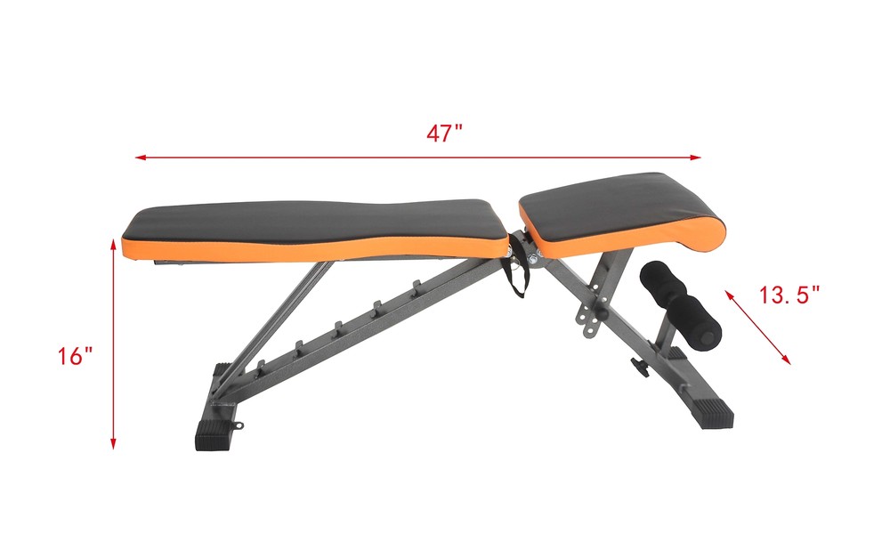 450 LBS Capacity Weight Bench, Adjustable Training Bench for Full Body Exercise