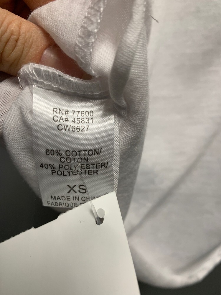 $68 NWT Chaser Brand Solid White Tiger Tie Front Graphic Sleeveless Tank