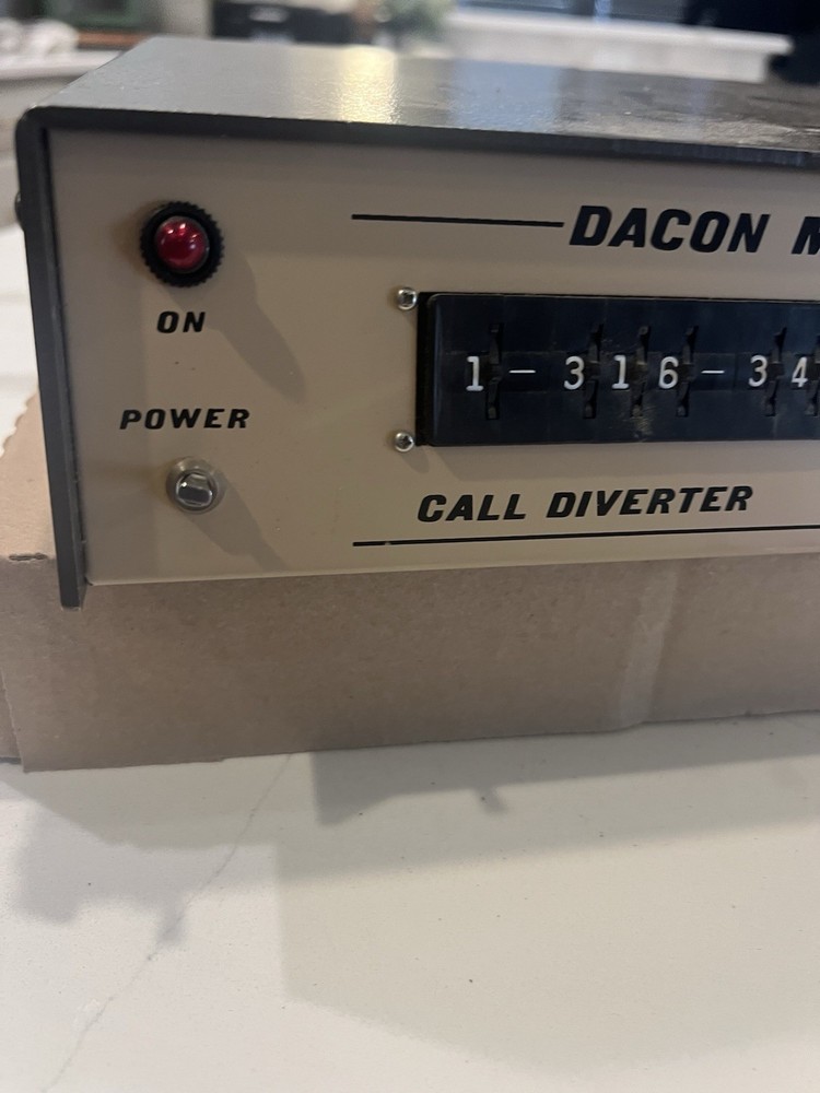 Vintage Dacon MK 10D Call Diverter Call Machine