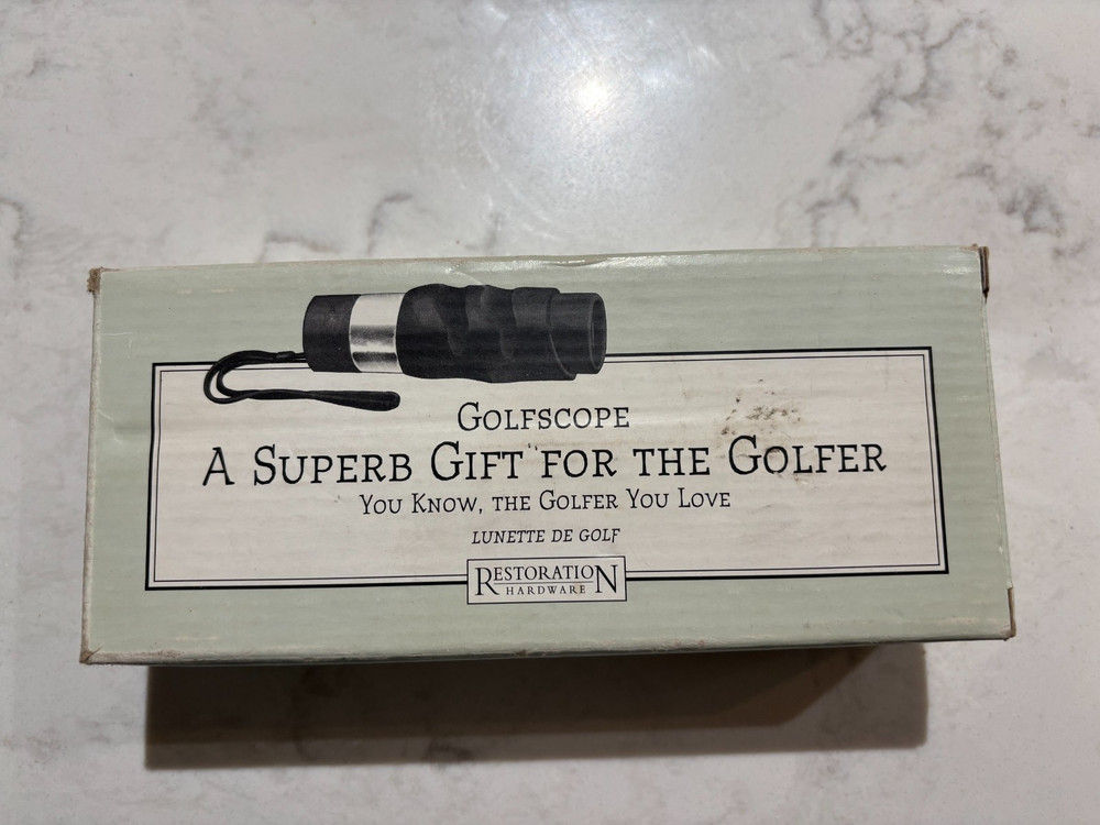 The GOLF Scope Restoration Hardware, its quirky