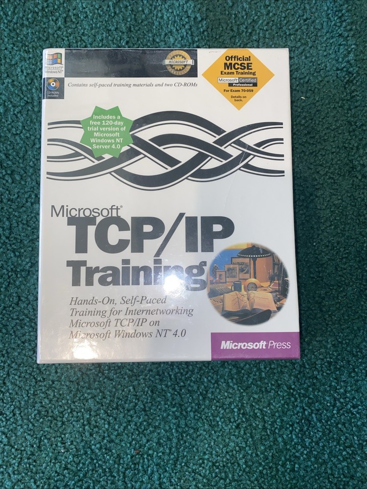 Microsoft Windows NT 4.0 TCP/IP Training Software New Sealed