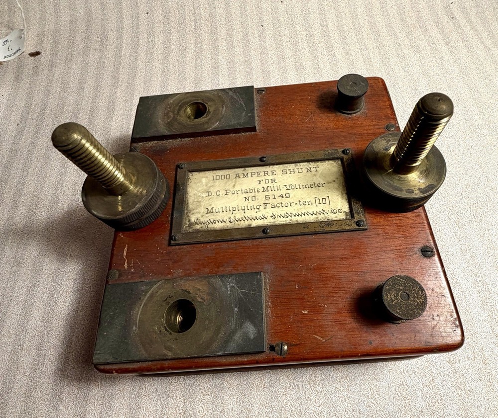 Antique Keystone Electrical Shunt 1000 Amp