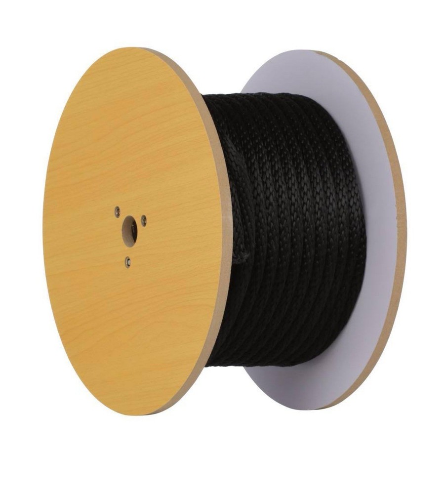 Everbilt- 5/8 in. x 200 ft. Black Solid Braided Polypropylene Rope