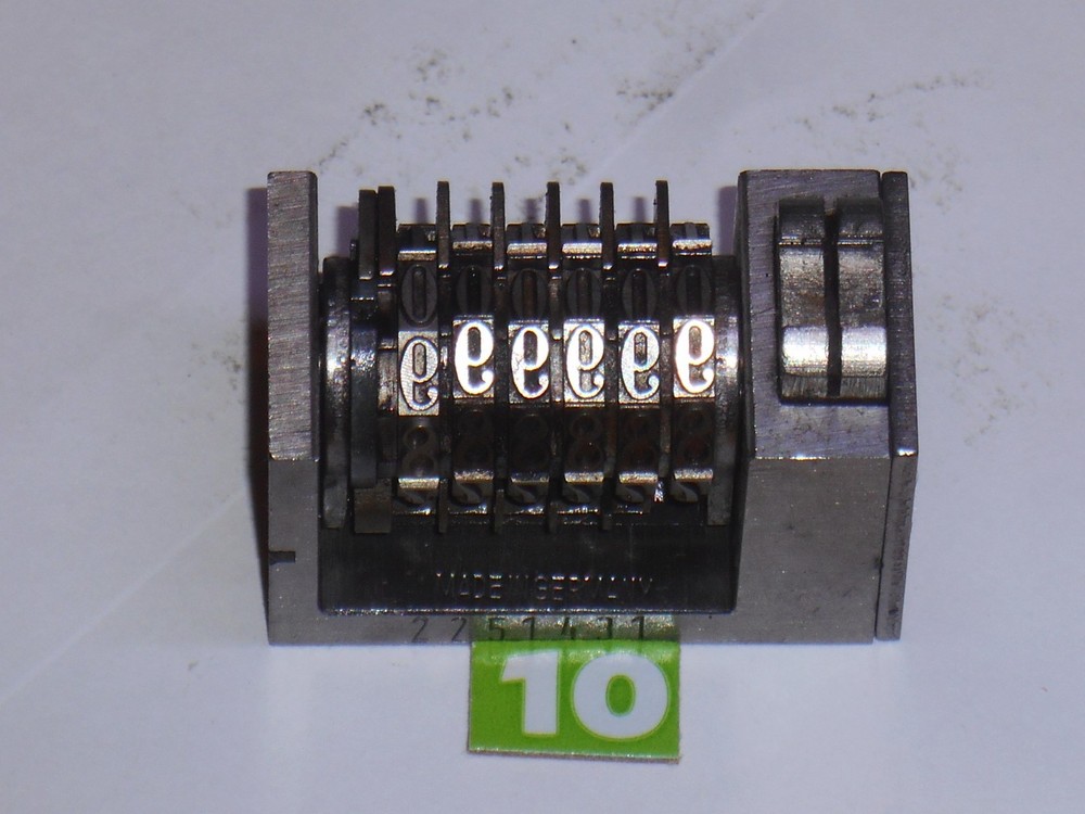 ATLANTIC| Reverse letterpress numbering machine | 10G