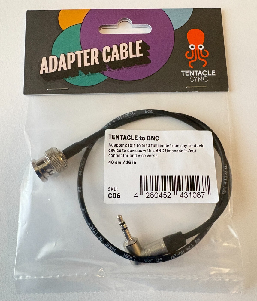 New Genuine Tentacle Sync to BNC Timecode Cable