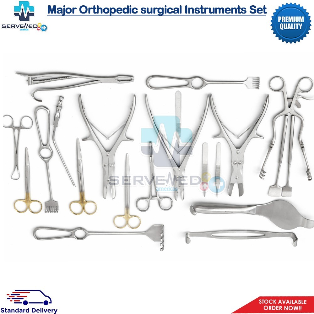Basic Major Orthopedic surgical Instruments Set Of 21 Pcs