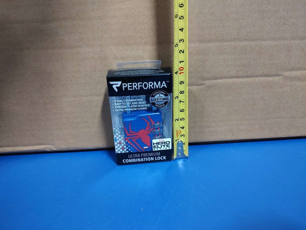 Marvel Comics Spider-man Performa Hero Elite Combo Locker Lock Gym / School