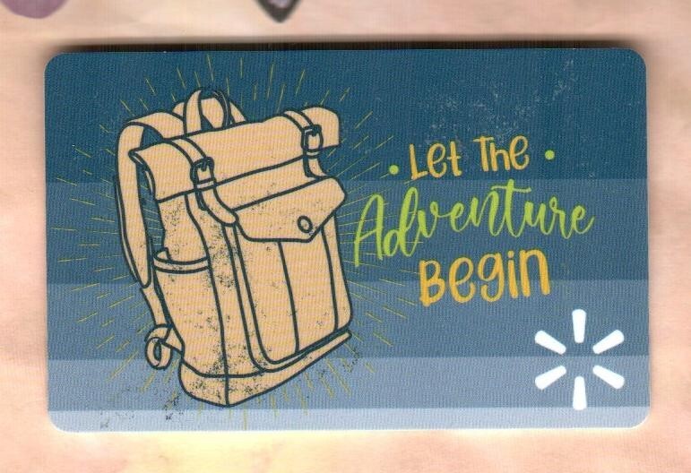 WALMART Let the Adventure Begin, Backpack ( 2021 ) Gift Card ( $0 )