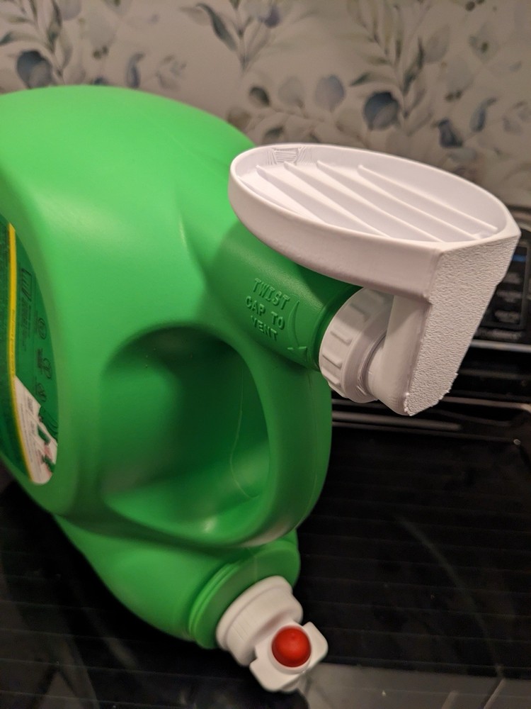 Laundry Detergent Cup Holder & Drain