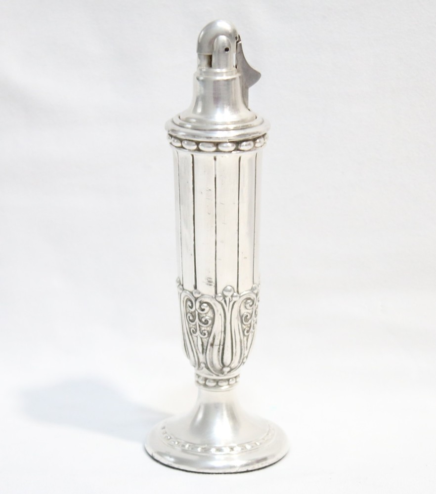 Vintage Silver Plate Ronson "JUNO " Table Lighter Working Condition