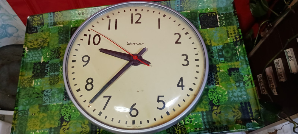 Vintage Simplex Wall Clock Works