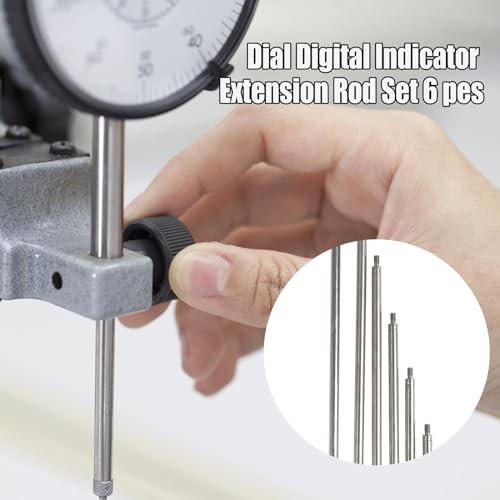 Dial Indicator Extension Stem Rod,6 Pieces Dial Digital Indicator Extension