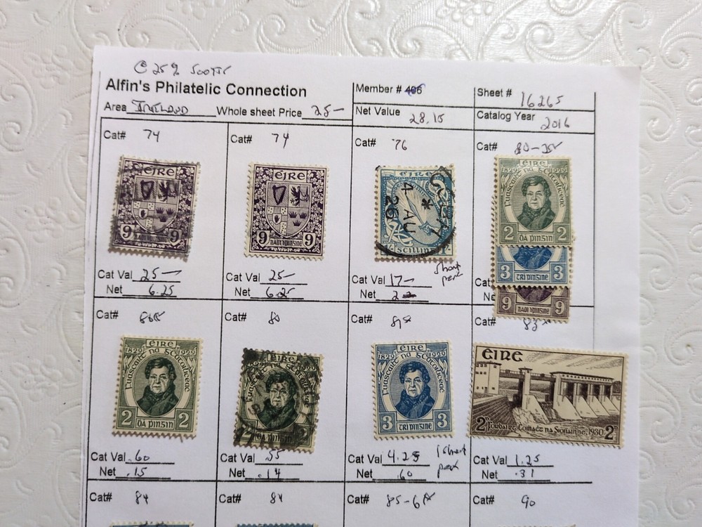 APC W7140 British Canada on circuit sheets mixed condition