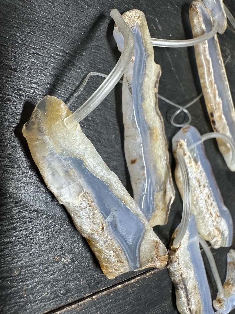 Raw Edge Agate Slice Beads: Freeform Gemstone Jewelry Making