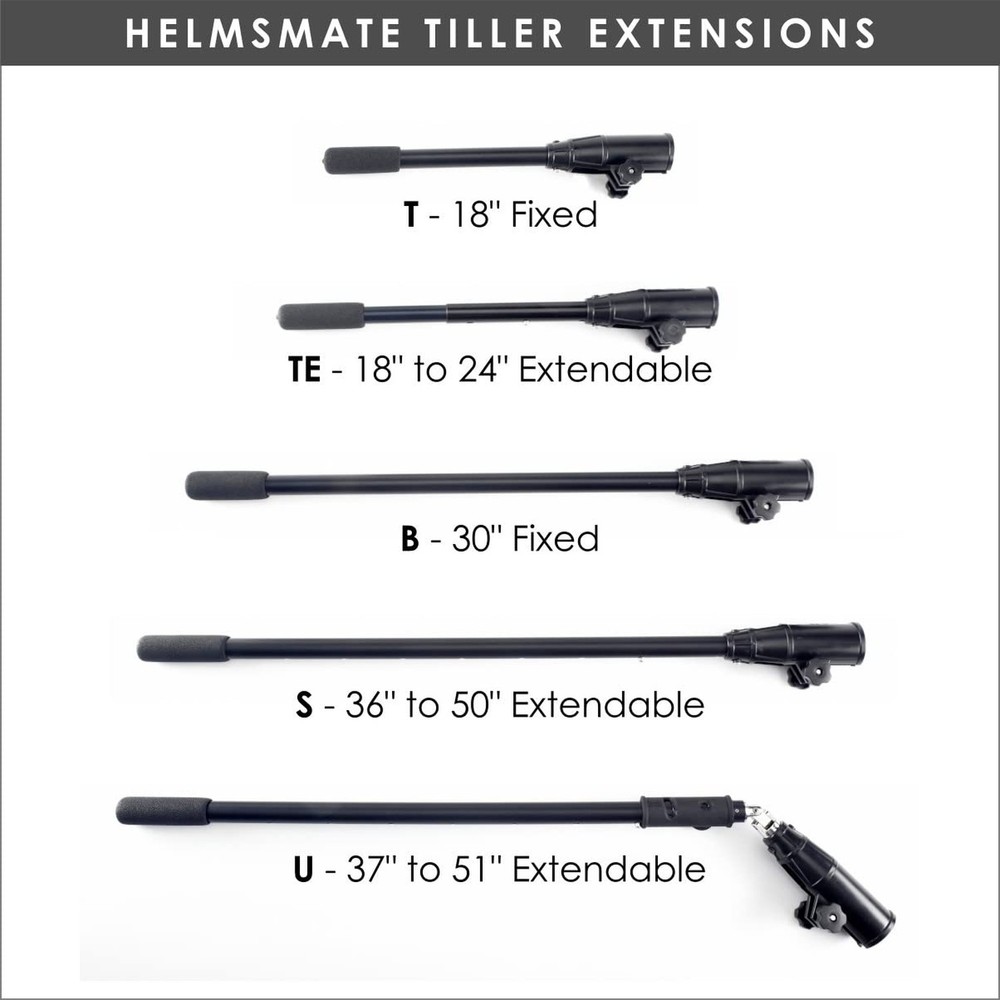 Ironwood Pacific HelmsMate Tiller Extension Handle B | Basic Model | 30" Fixe...