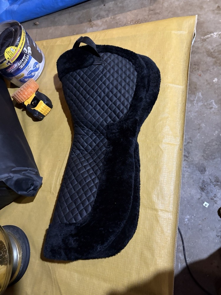 Black Half Saddle Pad