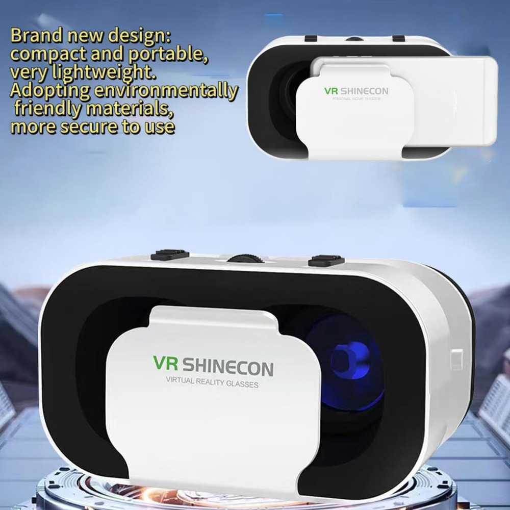 VR Glasses Virtual Reality Headset Compatible with Iphone and Android Adjustable