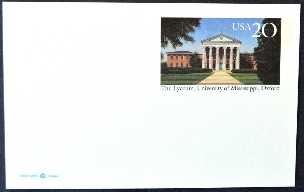 1998 US Sc. #UX290 postal card, 20 cent, mint, sharp corners, excellent shape