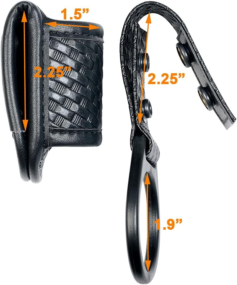 Compact Flashlight Holder(Open Top)+ Flashlight Ring Strap Holder Hold Mag Lite