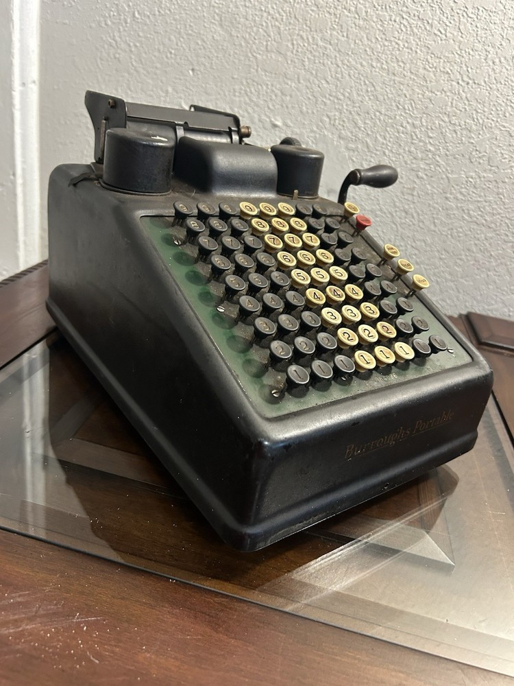 Burrough's Portable Adding Machine Not Working Condition