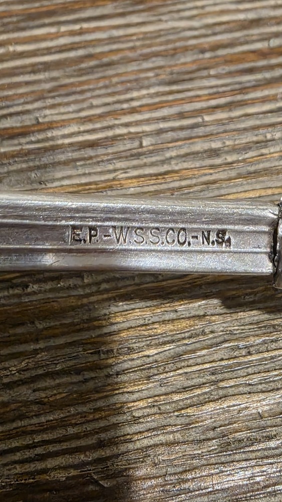 Antique Sterling Silver handle serving Fork & Spoon Set