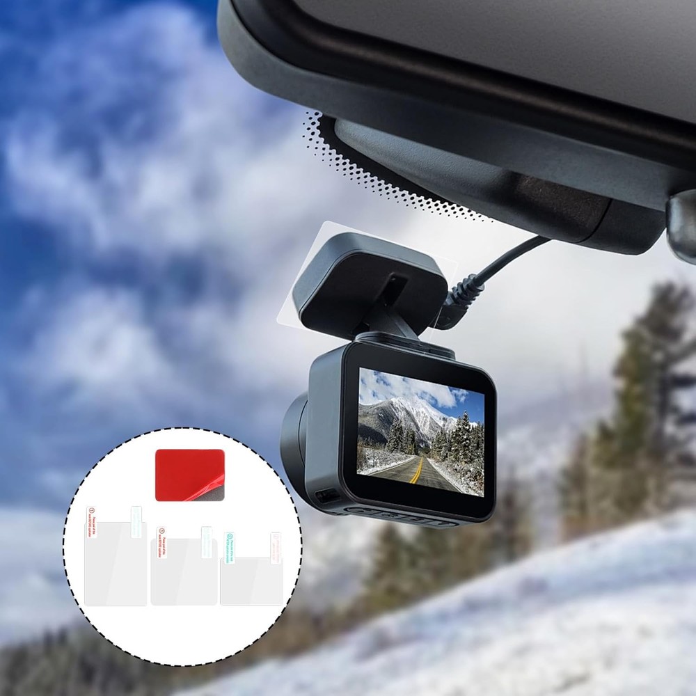 3 Pcs Electrostatic Sticker Mounting Dash Cam 6 Double-Sided Transparent