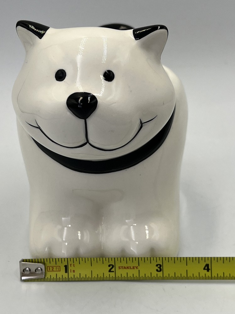 Department 56 Pets White Cat Planter Small Ceramic
