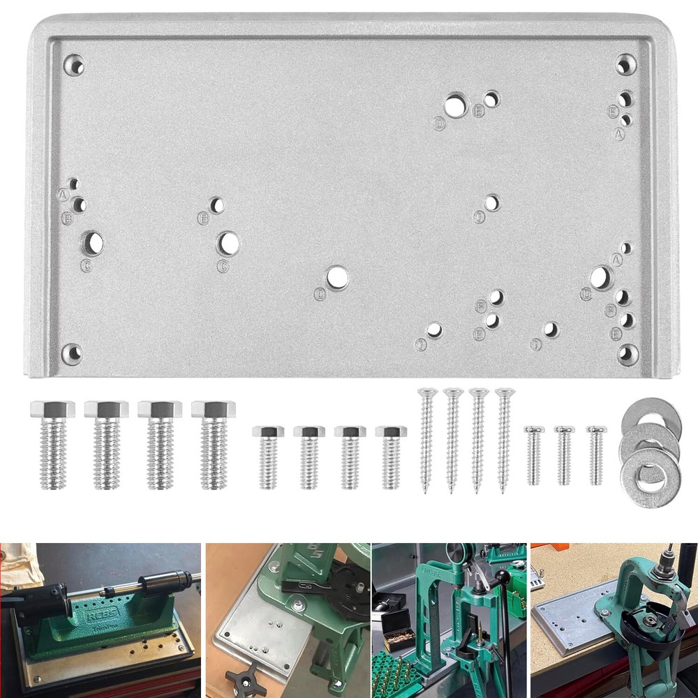 9282 Accessory Base Plate - 3 (Grey) Replacement Fits for RCBS Presses and Tools