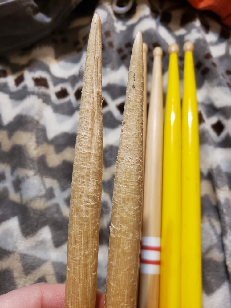 Lot Of 8 Used Drumsticks.