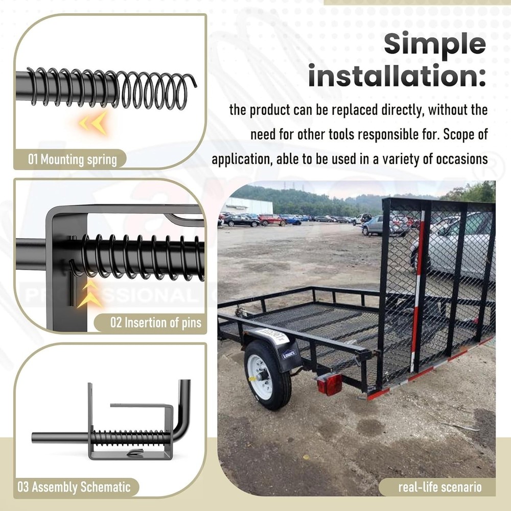 Trailer Gate Spring Latch Complete Kit 847 Used on The Rear Tail Gates or