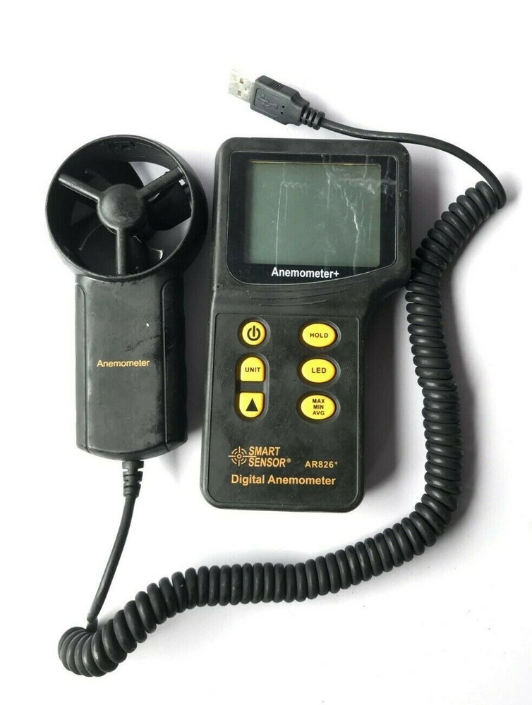 Smart Sensor Intell Instruments Plus AR826+ Digital Anemometer